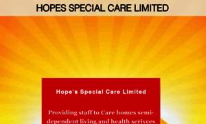 Hopesspecialcarelimited.co.uk thumbnail