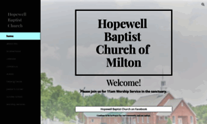 Hopewellbaptistchurchofmilton.org thumbnail