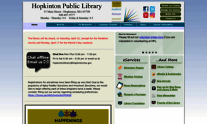 Hopkintonlibrary.org thumbnail