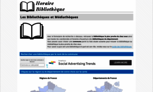 Horaire-bibliotheque.fr thumbnail