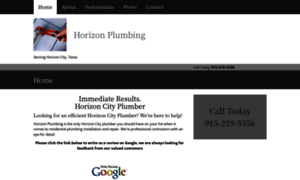 Horizoncityplumber.com thumbnail