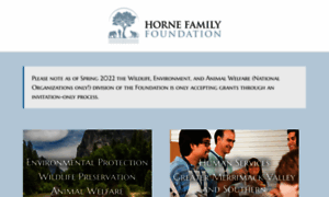 Hornefamilyfoundation.org thumbnail