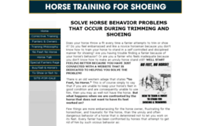 Horse-training-for-shoeing.com thumbnail