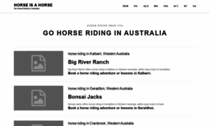 Horseisahorse.com.au thumbnail