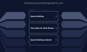 Horseracing-and-bettingsystems.com thumbnail