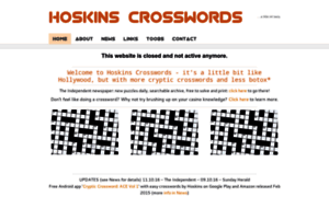 Hoskinscrosswords.com thumbnail