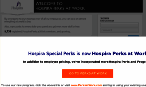Hospira.corporateperks.com thumbnail