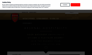 Hospitality.arsenal.com thumbnail