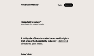 Hospitality.today thumbnail