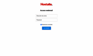 Hostalia.webmail.es thumbnail