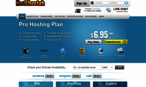 Hostcheetah.net thumbnail