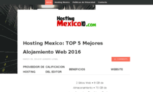 Hostingmexico10.com thumbnail