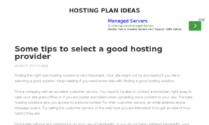 Hostingplanideas.com thumbnail