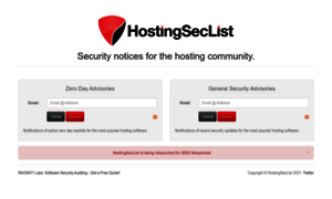 Hostingseclist.com thumbnail
