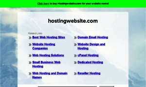 Hostingwebsite.com thumbnail