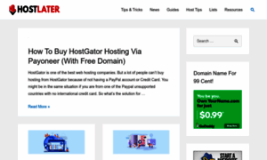Hostlater.com thumbnail