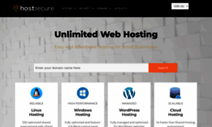 Hostsecure.com thumbnail