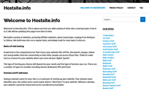 Hostsite.info thumbnail
