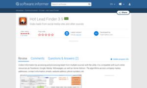 Hot-lead-finder.software.informer.com thumbnail