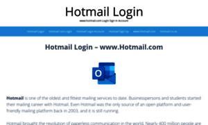 Hot-maillogin.space thumbnail