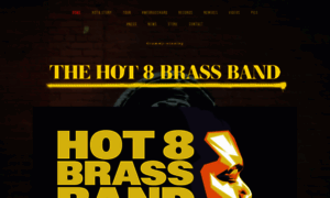 Hot8brassband.com thumbnail