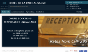 Hotel-de-la-paix-lausanne.h-rsv.com thumbnail