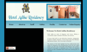 Hoteladibaresidency.in thumbnail