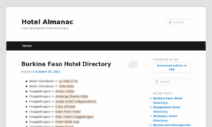 Hotelalmanac.com thumbnail