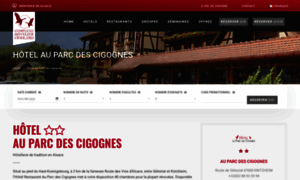 Hotelauparcdescigognes.fr thumbnail