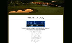 Hotelfitnesschampionship.com thumbnail