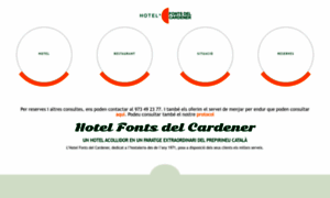 Hotelfontsdelcardener.com thumbnail