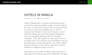 Hotelsinmanila.info thumbnail
