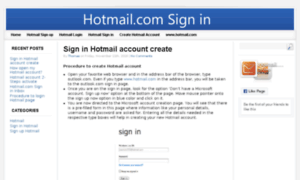 Hotmailcomsignin.com thumbnail