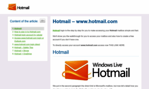Hotmailloginemail.email thumbnail