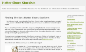 Hottershoesstockists.com thumbnail