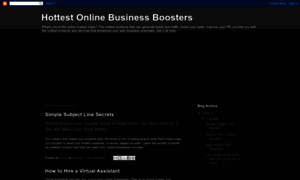 Hottestonlinebusinessbooster.blogspot.com thumbnail