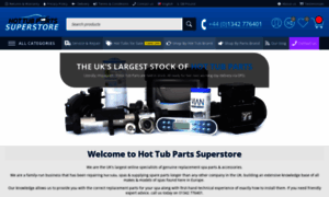 Hottubpartsuperstore.co.uk thumbnail