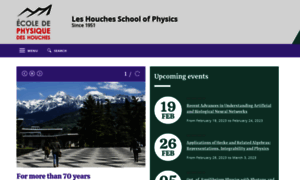Houches-school-physics.com thumbnail