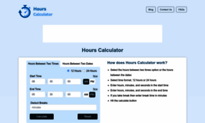 Hourscalculator.net thumbnail