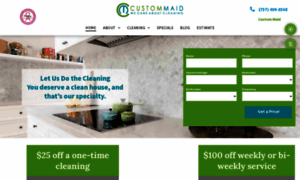 Housecleaningbycustommaid.com thumbnail