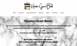 Houstongreatbooks.net thumbnail