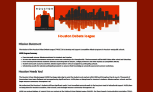 Houstonurbandebateleague.org thumbnail