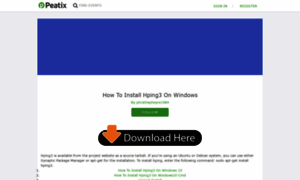 How-to-install-hping3-on-windows-200.peatix.com thumbnail