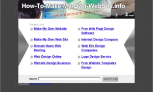 How-to-make-my-own-website.info thumbnail