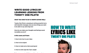 How-to-write-lyrics-like-twenty-one-pilots.teachery.co thumbnail