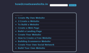 How2createawebsite.in thumbnail