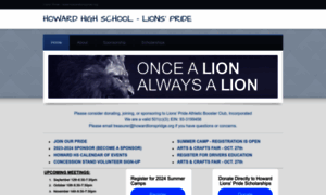 Howardlionspride.org thumbnail