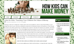 Howcankidsmakemoney.net thumbnail