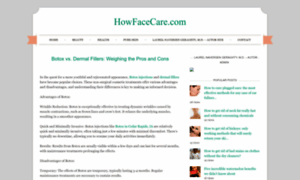 Howfacecare.com thumbnail