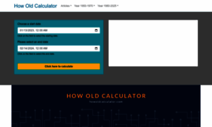 Howoldcalculator.com thumbnail